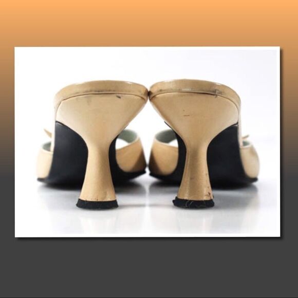 Sigerson Morrison Beige Open Toe Slide Sandals 7.5 - Picture 3 of 7